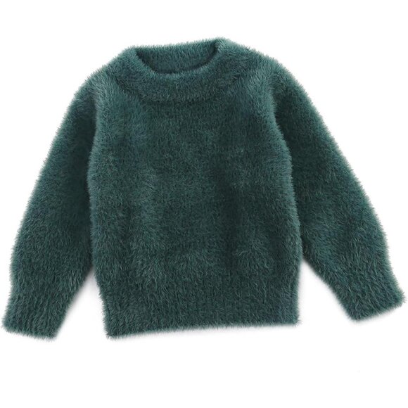 Stylish Ribbed Knit Baby Sweater - Perfect Turtleneck for Holiday Season 6M-4T - Picture 1 of 6